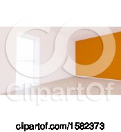 Clipart Of A 3d Empty Room Interior Royalty Free Illustration