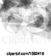 Poster, Art Print Of Grayscale Connections And Geometric Background