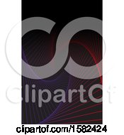 Poster, Art Print Of Background Of Red And Purple Waves