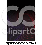 Clipart Of A Background Of Red And Purple Waves Royalty Free Vector Illustration