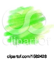 Poster, Art Print Of Neon Green Watercolor Background On White