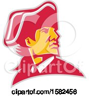 Clipart Of A Mascot Of General William Howe Royalty Free Vector Illustration