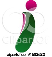 Clipart Of A Letter I Logo Design Royalty Free Vector Illustration
