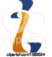 Clipart Of A Letter I Logo Design Royalty Free Vector Illustration