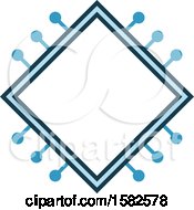 Clipart Of A Computer Chip Design Royalty Free Vector Illustration