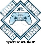 Clipart Of A Video Game Design Royalty Free Vector Illustration