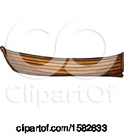 Poster, Art Print Of Sketched Wood Boat