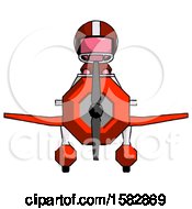 Poster, Art Print Of Pink Football Player Man In Geebee Stunt Plane Front View