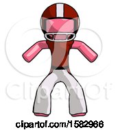 Poster, Art Print Of Pink Football Player Male Sumo Wrestling Power Pose