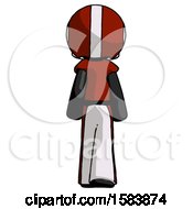 Poster, Art Print Of Black Football Player Man Walking Away Back View