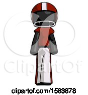 Poster, Art Print Of Black Football Player Man Walking Front View