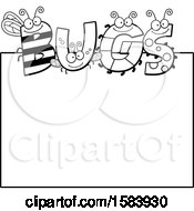 Poster, Art Print Of Black And White Bug Text Sign