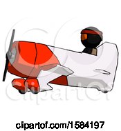 Poster, Art Print Of Orange Ninja Warrior Man In Geebee Stunt Aircraft Side View