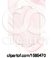 Clipart Of A Pink Marble Menu Or Invitation Design Royalty Free Vector Illustration