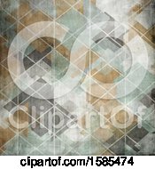 Poster, Art Print Of Distressed Vintage Geometric Background