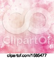 Clipart Of A Pink Watercolor Texture Background Royalty Free Illustration