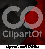 Clipart Of A Red And Black Metal Background Royalty Free Illustration
