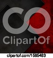 Poster, Art Print Of Red And Black Metal Background