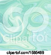 Clipart Of A Green Marble Background Royalty Free Illustration