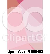 Clipart Of A Pink Geometric Background Royalty Free Vector Illustration