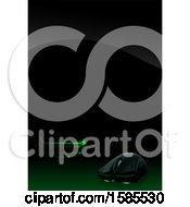 Clipart Of A Background Of A Computer Mouse With Green Lights Royalty Free Vector Illustration by dero