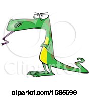 Poster, Art Print Of Cartoon Skeptical Dinosaur Or Lizard