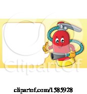 Poster, Art Print Of Cartoon Fire Extinguisher Character Talking
