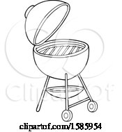Poster, Art Print Of Lineart Bbq Grill