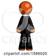 Orange Clergy Man Standing Facing Forward