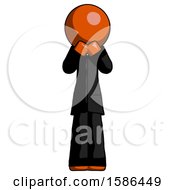 Poster, Art Print Of Orange Clergy Man Laugh Giggle Or Gasp Pose