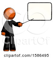Poster, Art Print Of Orange Clergy Man Giving Presentation In Front Of Dry-Erase Board
