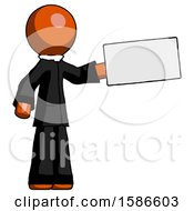 Poster, Art Print Of Orange Clergy Man Holding Large Envelope