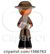 Poster, Art Print Of Orange Detective Man Giving Football To You