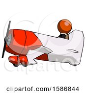 Poster, Art Print Of Orange Clergy Man In Geebee Stunt Aircraft Side View