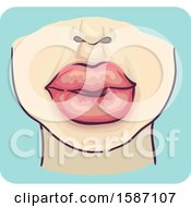 Poster, Art Print Of Person With Swollen Lips