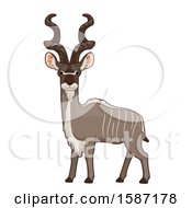 Poster, Art Print Of Alert Kudu