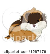 Clipart Of A Cute Lemming Royalty Free Vector Illustration by BNP Design Studio