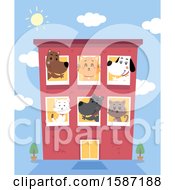 Poster, Art Print Of Busy Pet Boarding Hotel