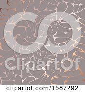 Clipart Of A Metallic Rose Gold Texture Background Royalty Free Vector Illustration