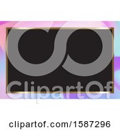 Clipart Of A Colorful Holographic Business Card Background Design Royalty Free Vector Illustration