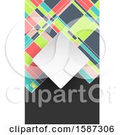 Clipart Of A Geometric Business Card Background Design Royalty Free Vector Illustration