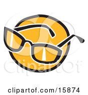 Poster, Art Print Of Pair Of Shades Over Orange