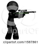 Poster, Art Print Of Black Clergy Man Shooting Sniper Rifle