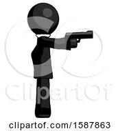 Poster, Art Print Of Black Clergy Man Firing A Handgun