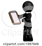 Poster, Art Print Of Black Clergy Man Reviewing Stuff On Clipboard