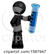 Poster, Art Print Of Black Clergy Man Holding Large Test Tube