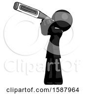 Black Clergy Man Thermometer In Mouth
