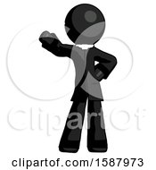 Black Clergy Man Waving Right Arm With Hand On Hip