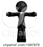 Poster, Art Print Of Black Clergy Man T-Pose Arms Up Standing