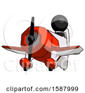 Poster, Art Print Of Black Clergy Man Flying In Geebee Stunt Plane Viewed From Below